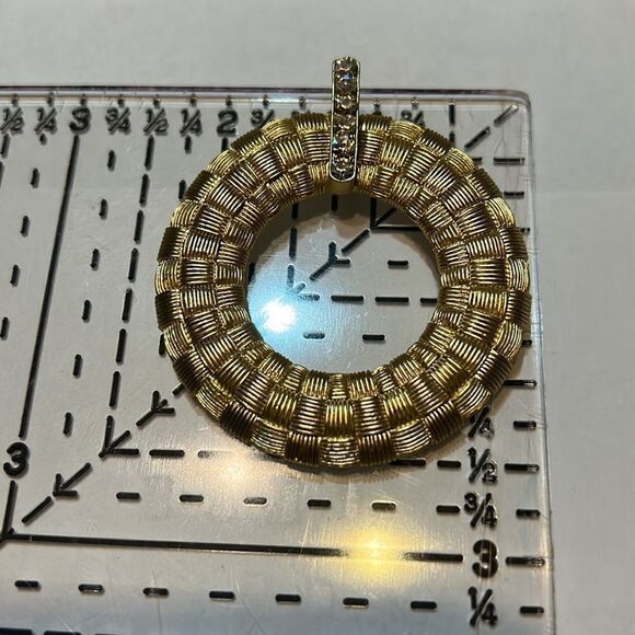 Icon Collection Gold tone Drop earrings and Necklace Slide - Picture 2 of 4